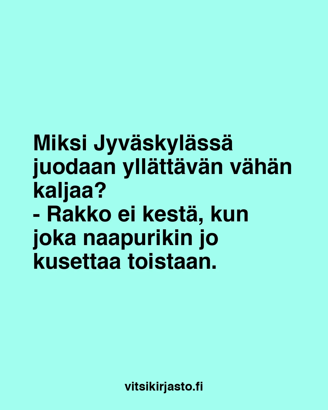 Miksi Jyväskylässä juodaan yllättävän vähän kaljaa?