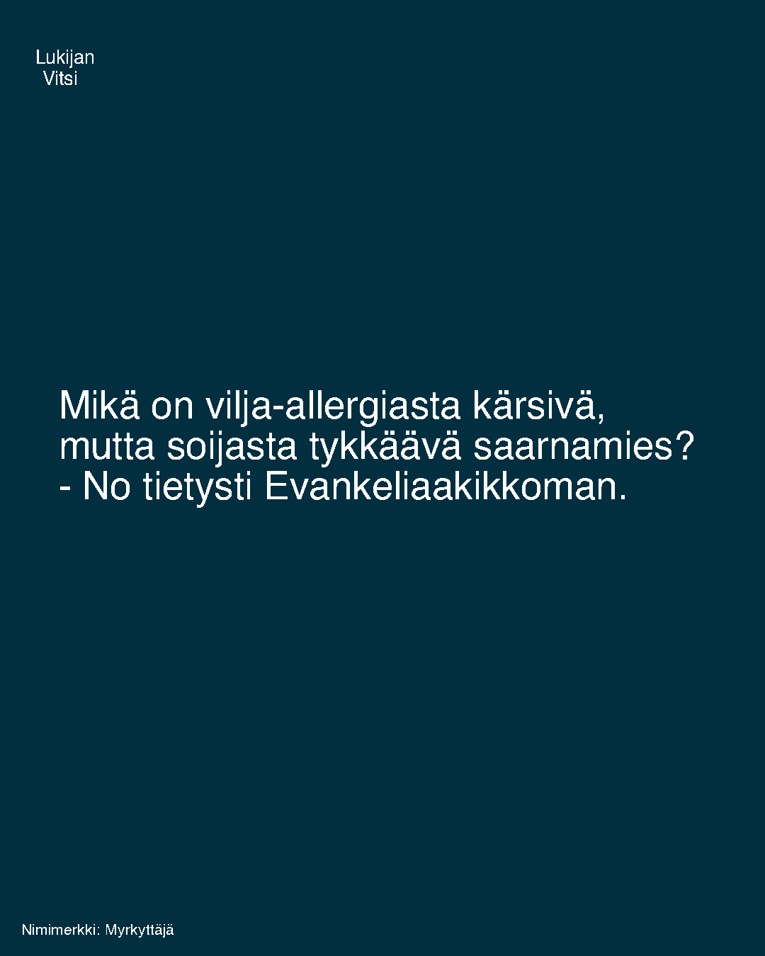 Mikä on vilja-allergiasta kärsivä
