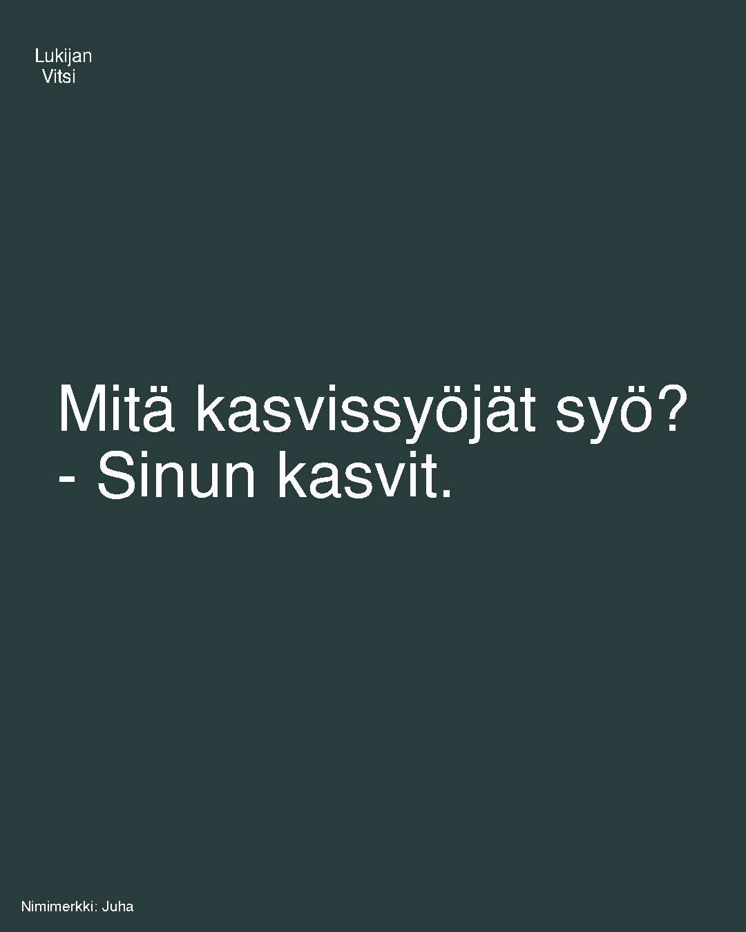 Mitä kasvissyöjät syö?