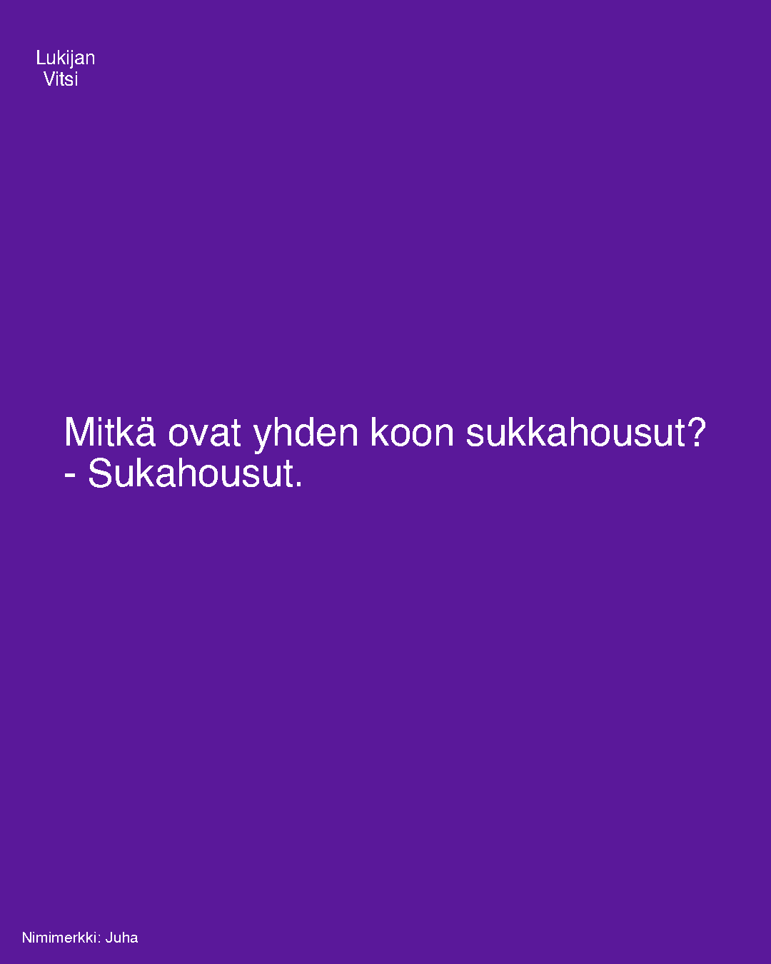 Mitkä ovat yhden koon sukkahousut?