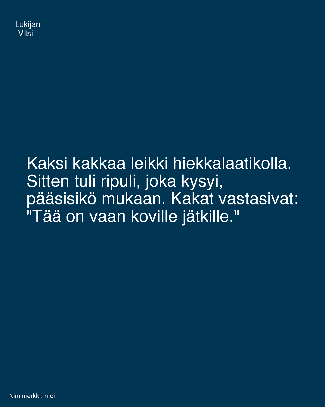 Kaksi kakkaa leikki hiekkalaatikolla