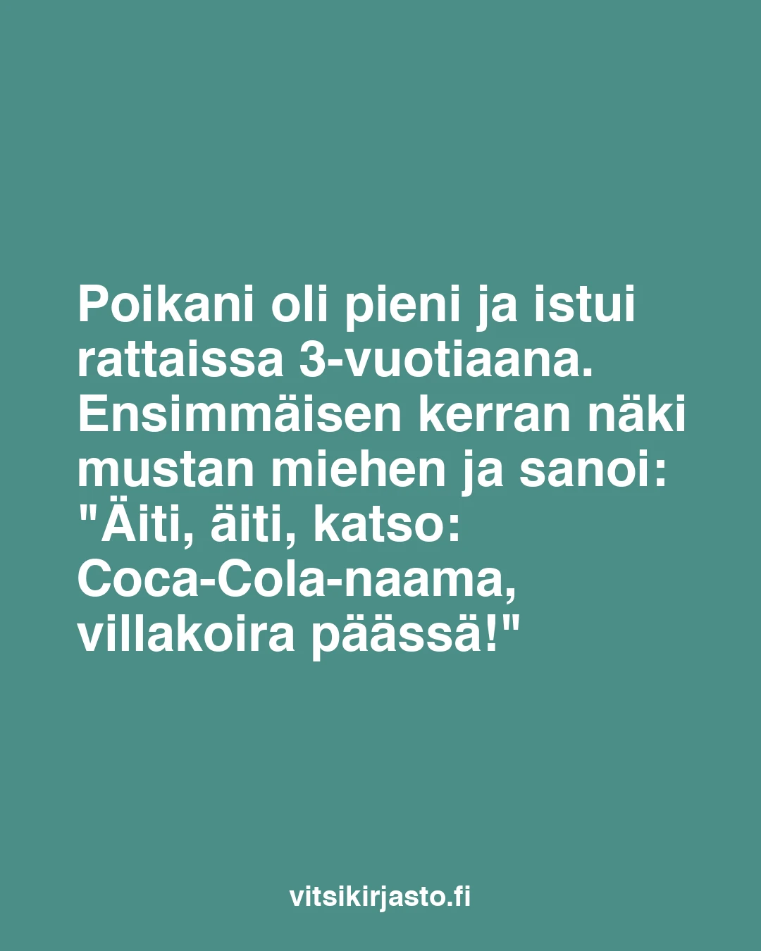 Poikani oli pieni ja istui rattaissa 3-vuotiaana