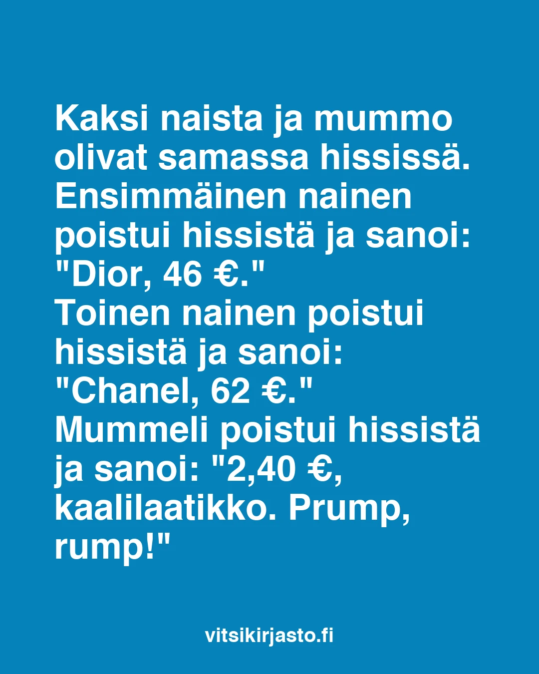 Kaksi naista ja mummo olivat samassa hississä