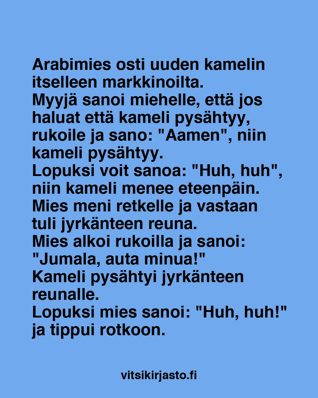 Arabimies osti uuden kamelin itselleen markkinoilta