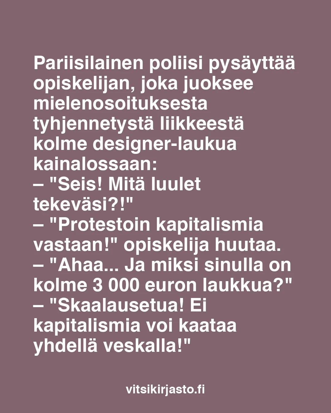 Pariisilainen poliisi pysäyttää opiskelijan