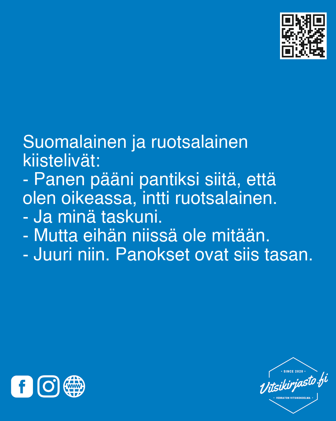 Suomalainen ja ruotsalainen kiistelivät